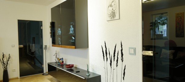 Glastüren Schwarzglas